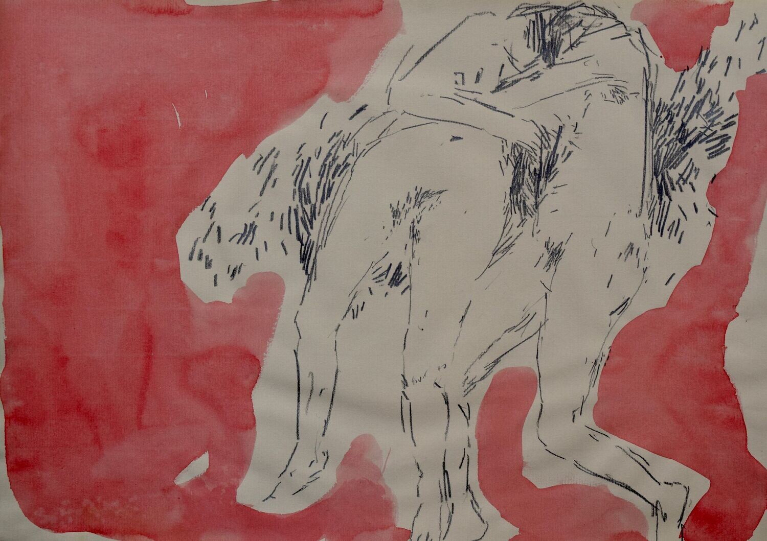 Carolin ,  Acrylic on paper and their collage on canvas with wooden frame //Size : ca. 30 x 40 x 4cm,