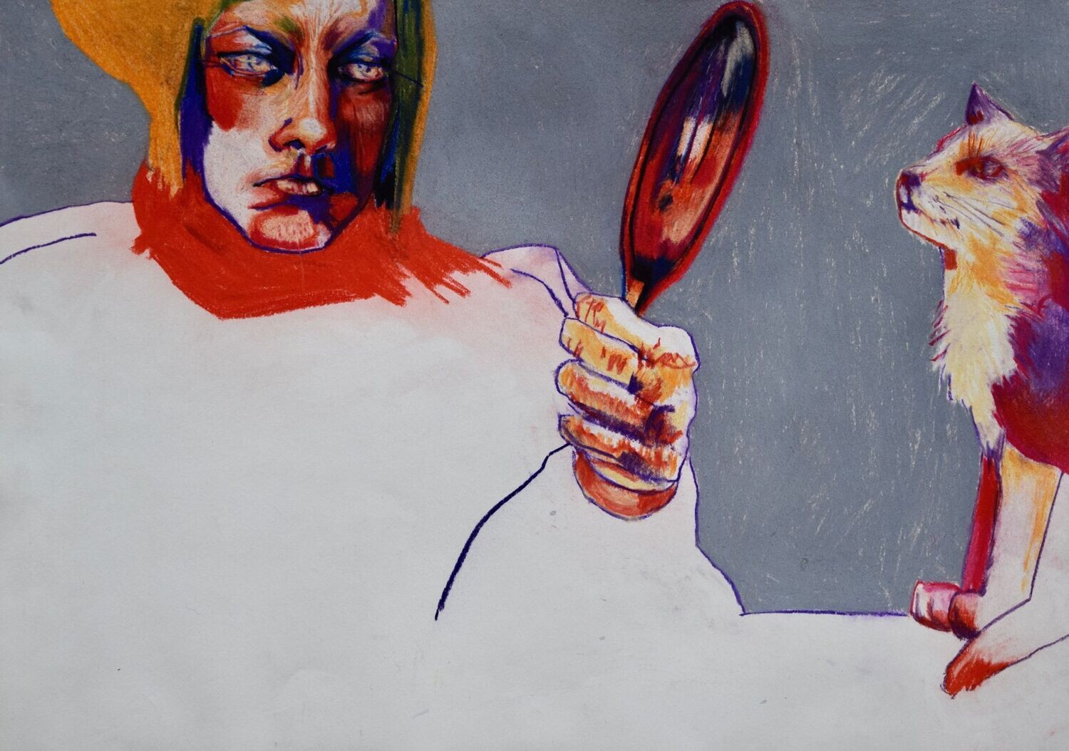 Carolin  /  Acryilc  Painting  // Size :  ca. 50 x 60 x 2 cm,