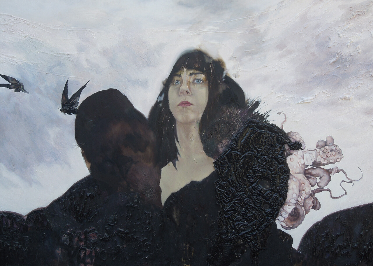 Carolin //size : ca. 100 x 120 x 4 cm,