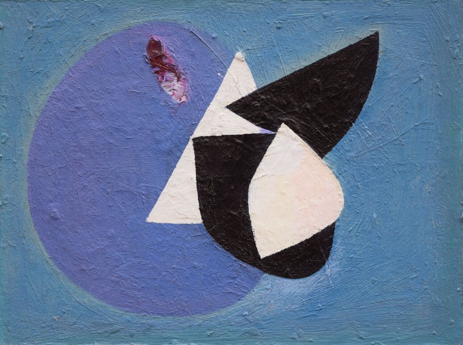 Oil on canvas with wooden frame  // Size: ca..16 x 21 x 2 cm