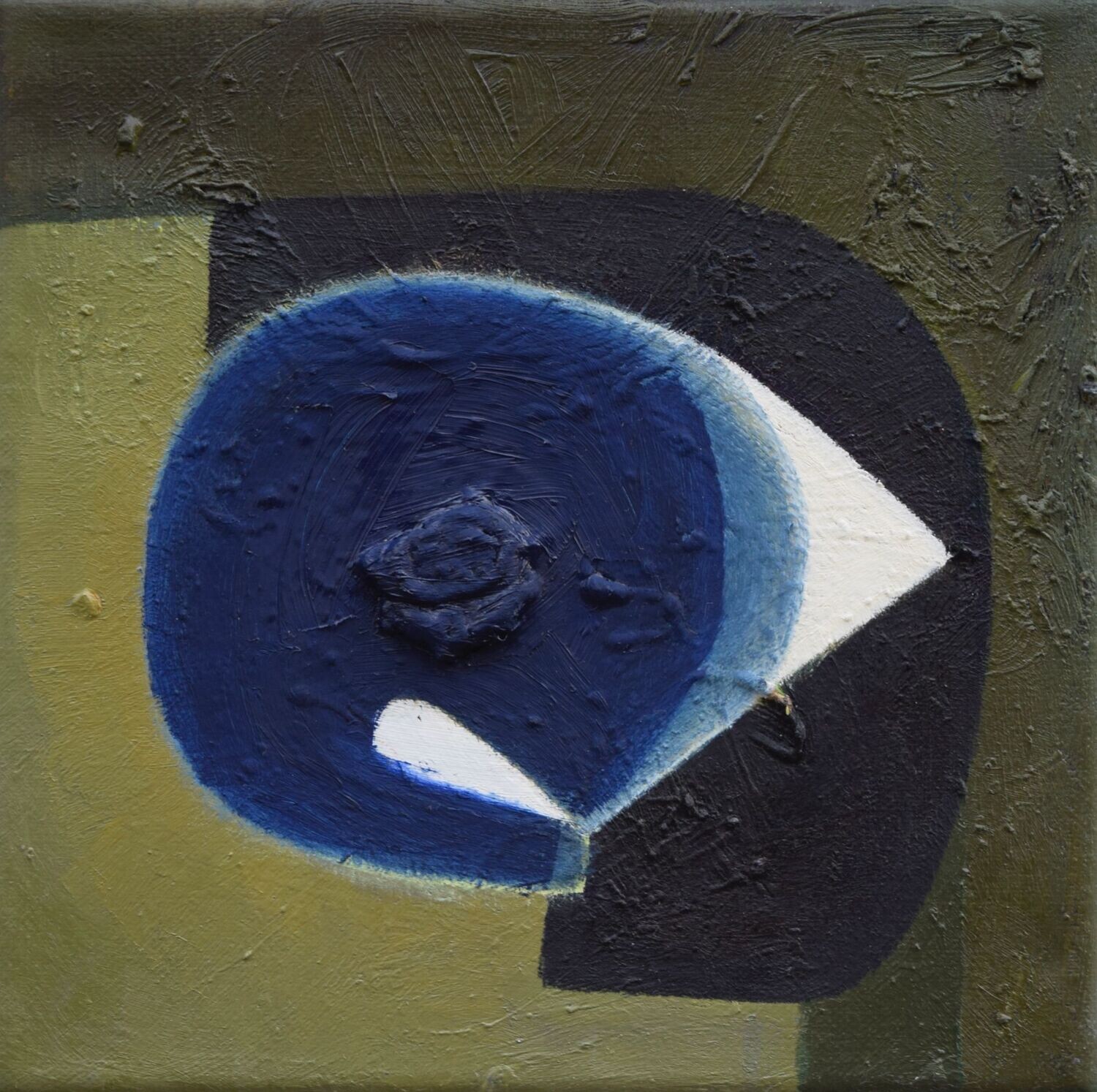 Oil on canvas with wooden frame  // Size: ca..21 x 21 x 4 cm