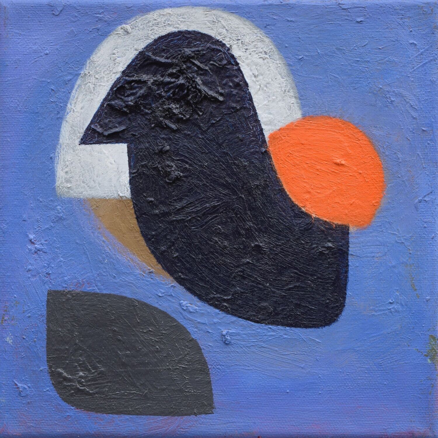 Oil Painting /Abstract  Painting  // Size: ca..21 x 21 x 4 cm