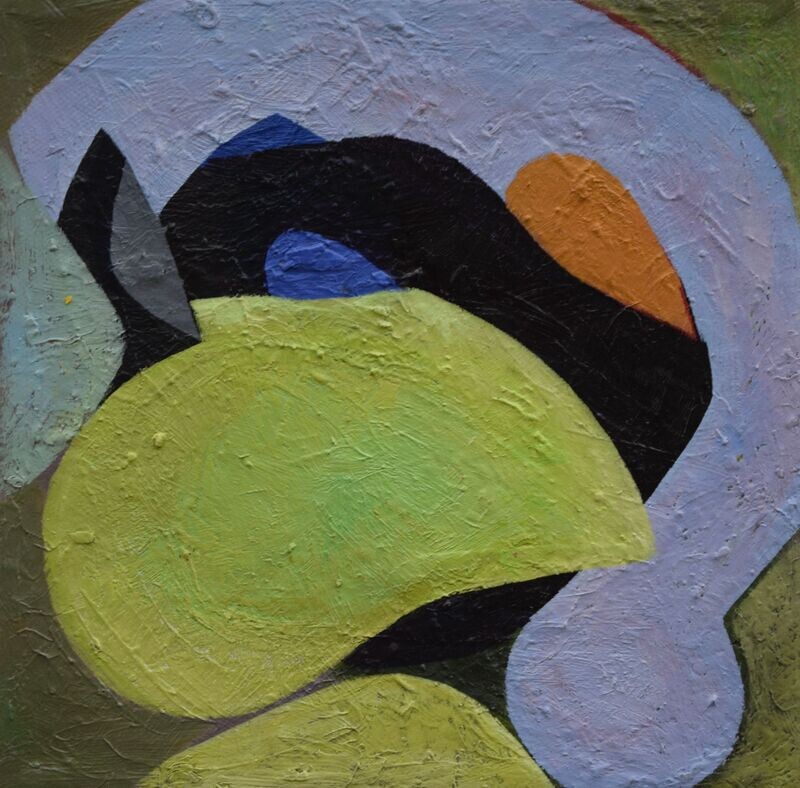Oil on canvas with wooden frame // Size: ca..21 x 21 x 4 cm Oil on canvas with wooden frame // Size: ca..21 x 21 x 4 cm