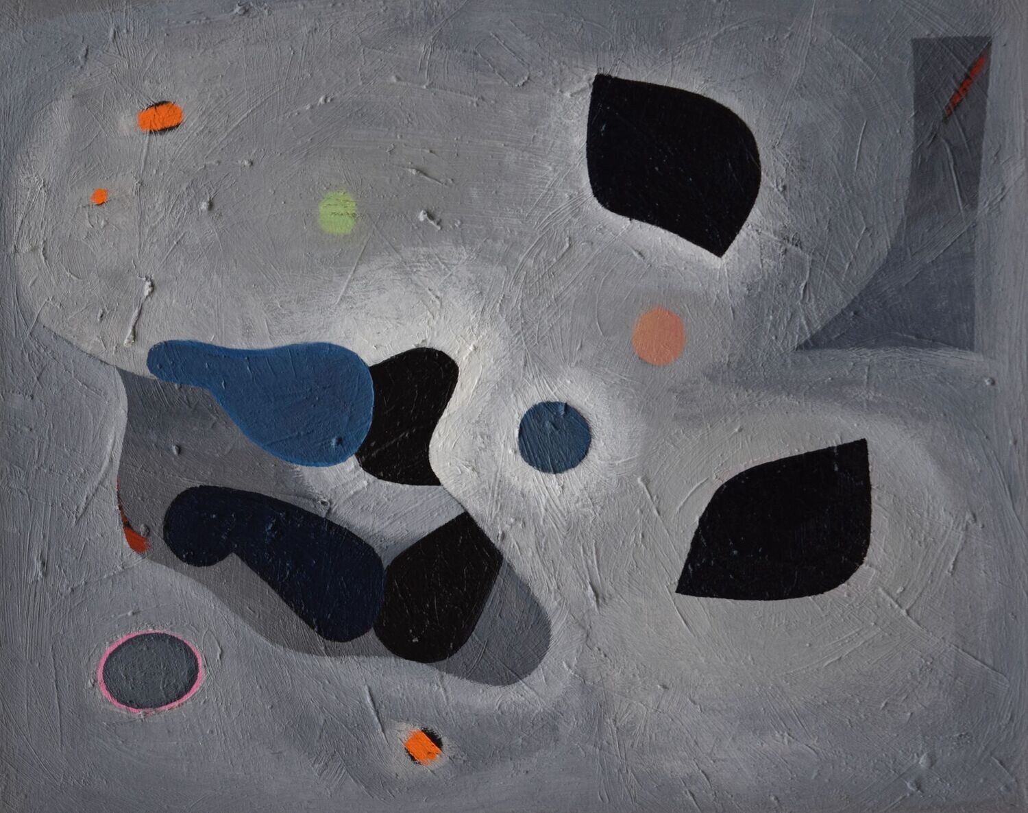 Oil Painting  Abstract  // Size : ca. 40 x 50 x 2 cm,