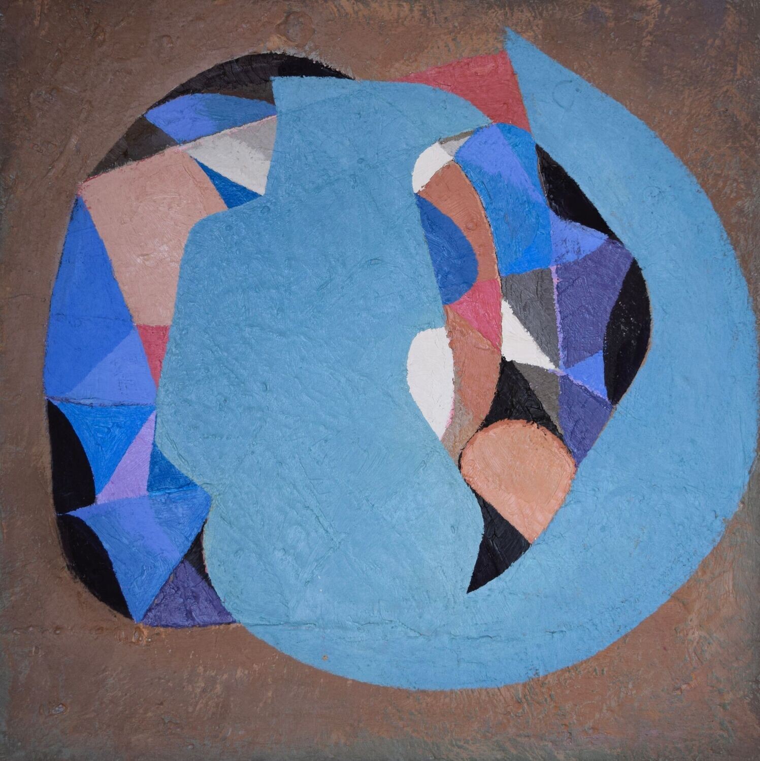 Oil  on canvas with wooden frame // Size: ca..30 x 30 x 3 cm