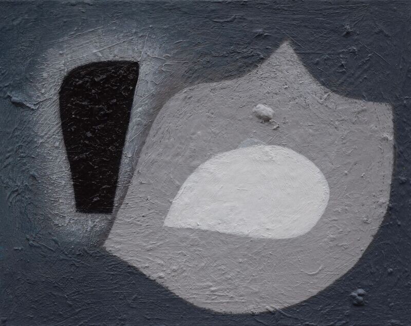 Oil Painting / Light as form Abstract Figurative Painting//Size : ca. 18 x 25  x 2 cm,