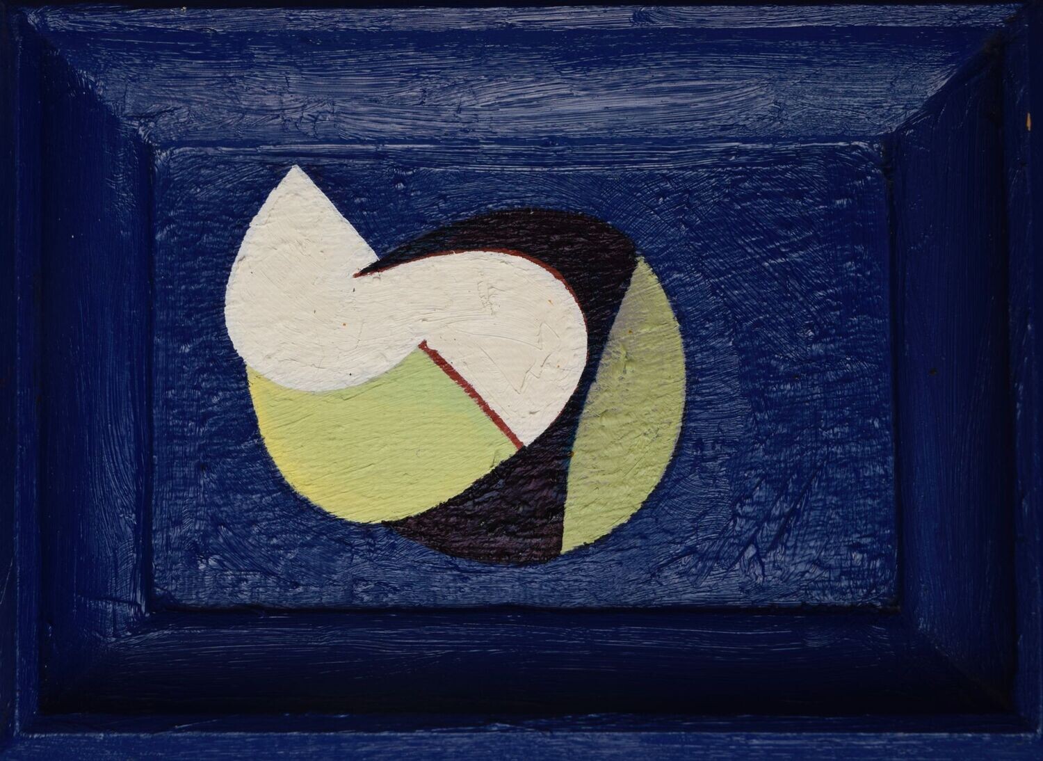Oil Painting / Light as form Abstract // Size : ca. 15 x 23 x 4 cm,