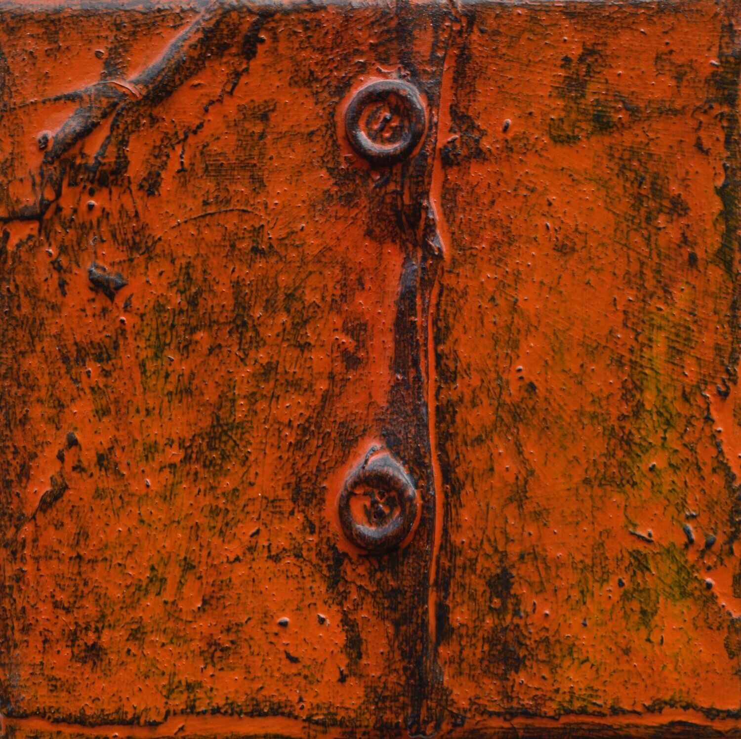 Collage  Clothes, Acrylic  With powder color pigment on Canvas on a wooden frame // Size: ca. 20 x 20 x 2 cm,