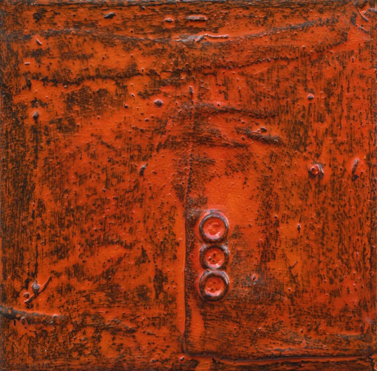 Collage  Clothes, Acrylic  With powder color pigment on Canvas on a wooden frame // Size: ca. 20 x 20 x 2 cm,