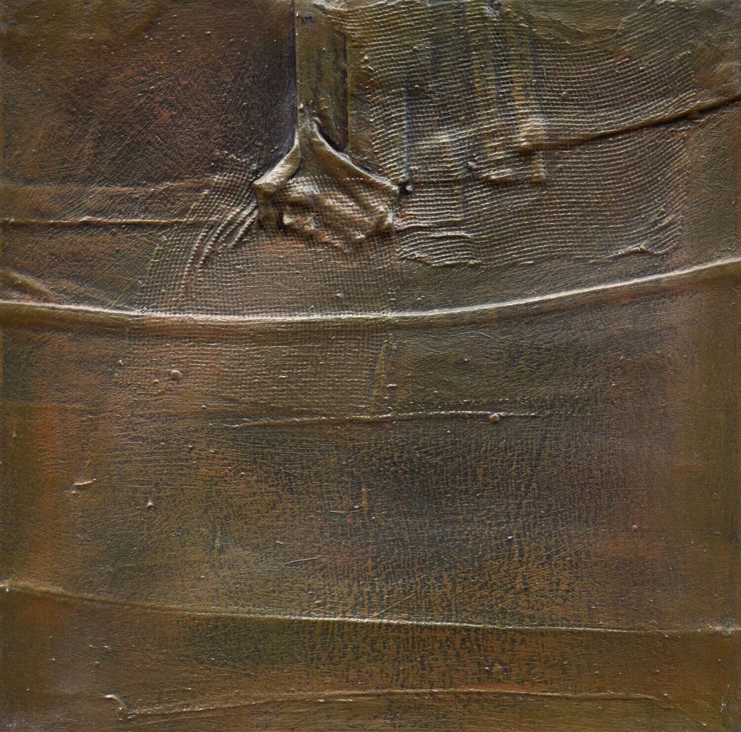 Collage  Clothes, Acrylic  With powder color pigment on Canvas on a wooden frame // Size : ca. 35 x 35 x 2 cm,