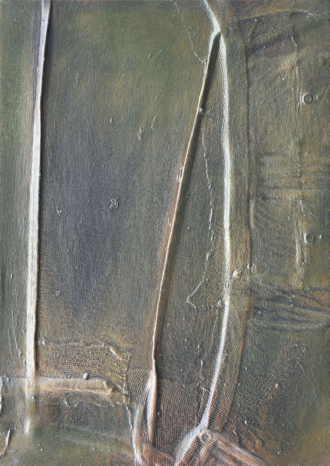 Collage  Clothes, Acrylic  With powder color pigment on Canvas on a wooden frame // Size : ca. 40 x 60 x 2 cm,