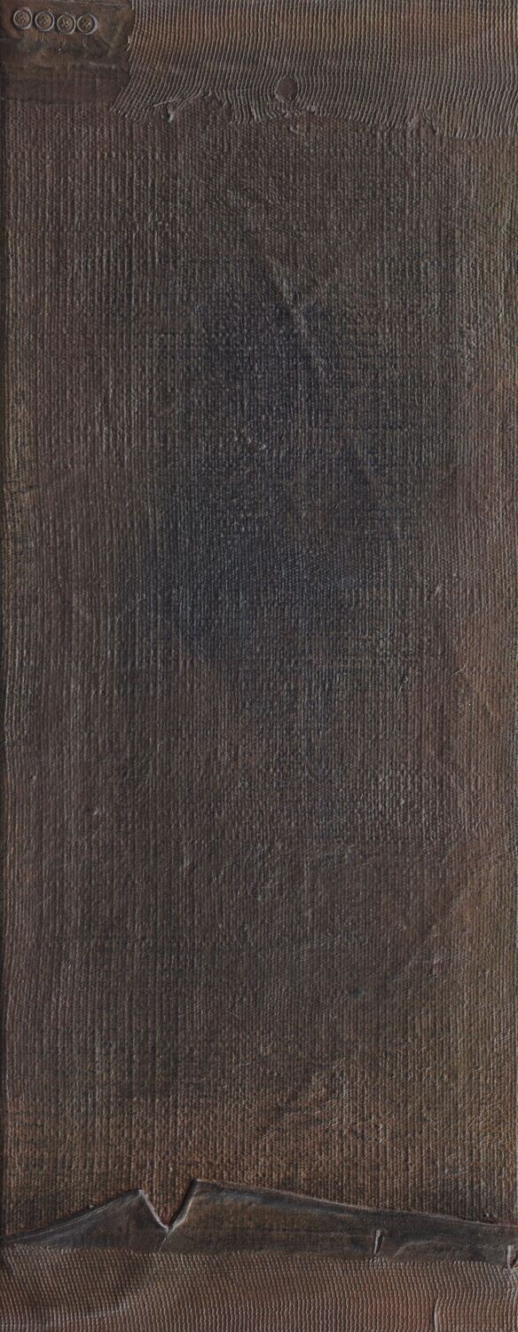 Collage  Clothes, Acrylic  With powder color pigment on Canvas on a wooden frame // Size : ca. 35 x 120 x 4 cm,