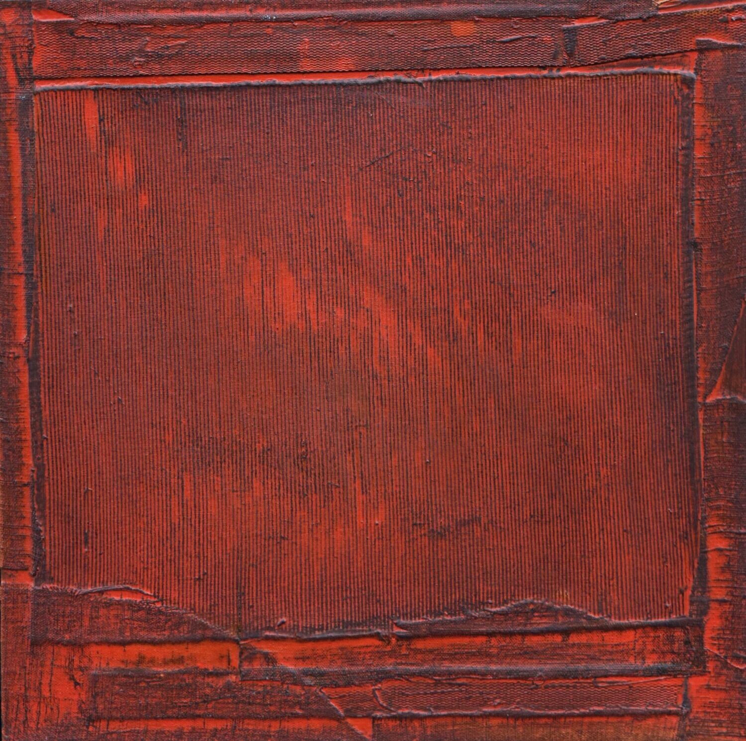 Clothes collage on canvas with acrylic on Two fabrics canvas // Size : ca. 50 x 50 x 2 cm