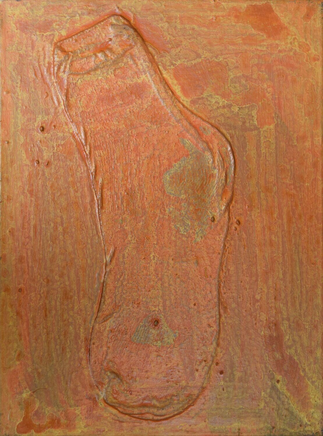 Collage  Clothes, Acrylic  With powder color pigment on Canvas on a wooden frame // Size:  ca. 30 x 40 x 2 cm,