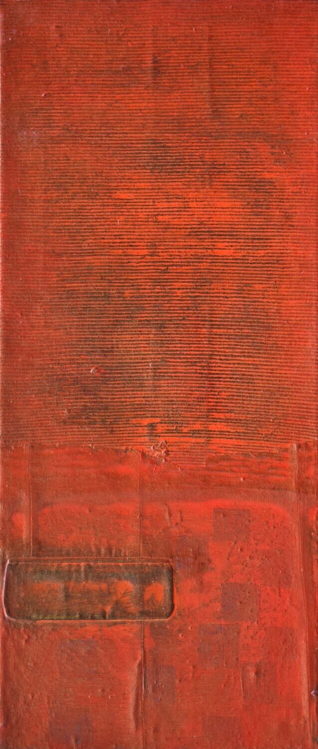 Collage  Clothes, Acrylic  With powder color pigment on Canvas on a wooden frame // Size: ca.. 30 x 80 x 3 cm,