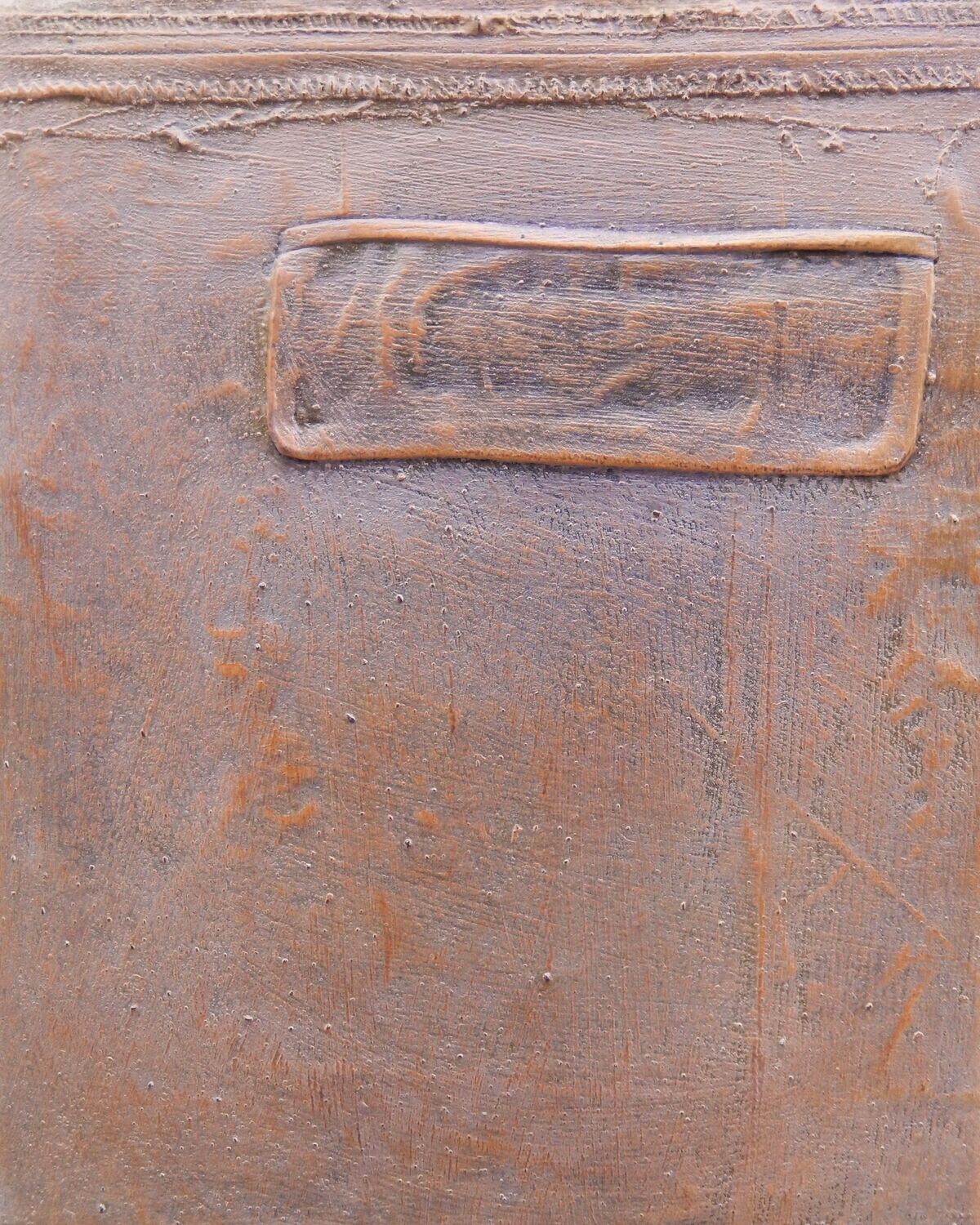 Collage  Clothes & Acrylic  With powder color pigment on Canvas on a wooden frame // Size: ca.. 20 x 30 x 2 cm,