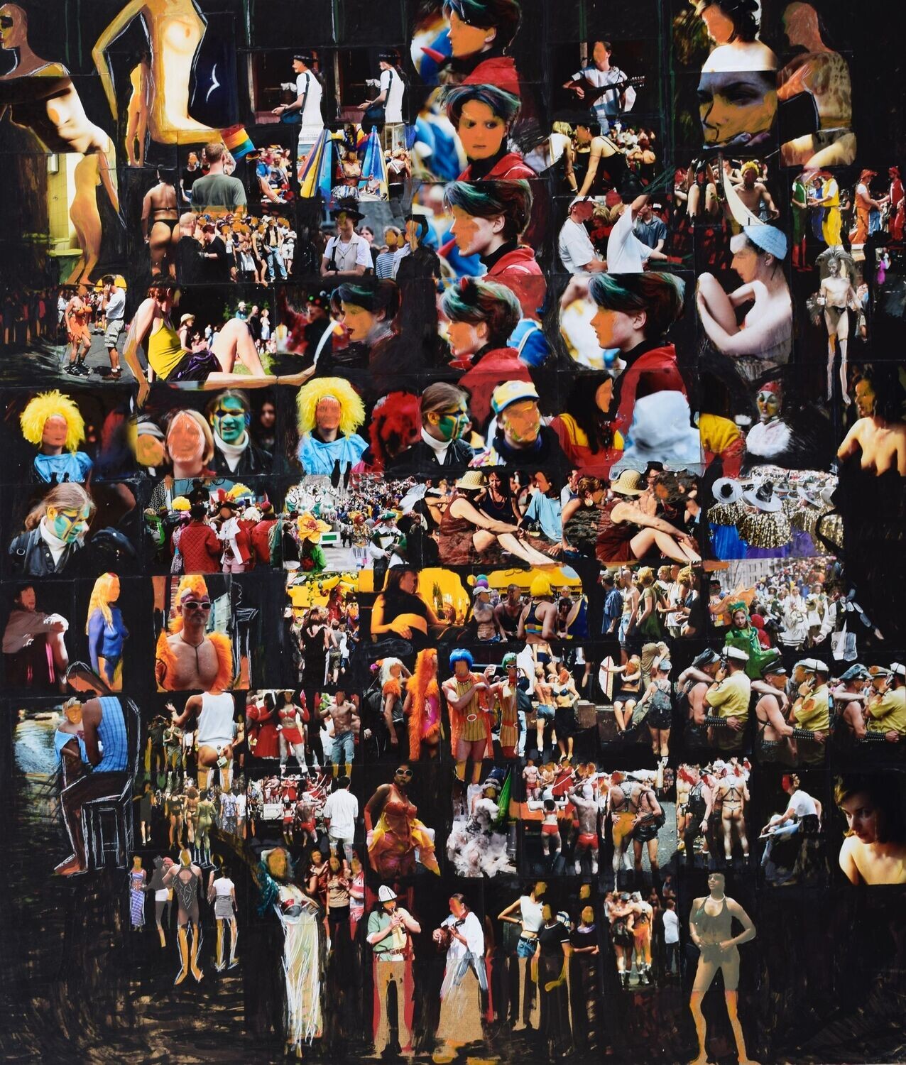 foto Collage wood & canvas  / foto & Acryilc  on wood on canvas   // Size: ca..60 x 70 x 4 cm