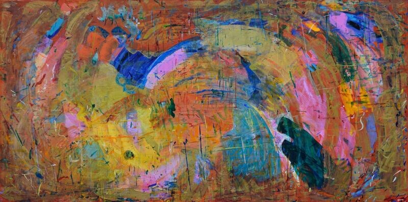 Acryilc Abstract ,Pigment , on the canvas. / Figurative , Light as Form // Size : ca. 100 x 200 x 4 cm, Acryilc Abstract ,Pigment , on the canvas. / Figurative , Light as Form // Size : ca. 100 x 200 x 4 cm,