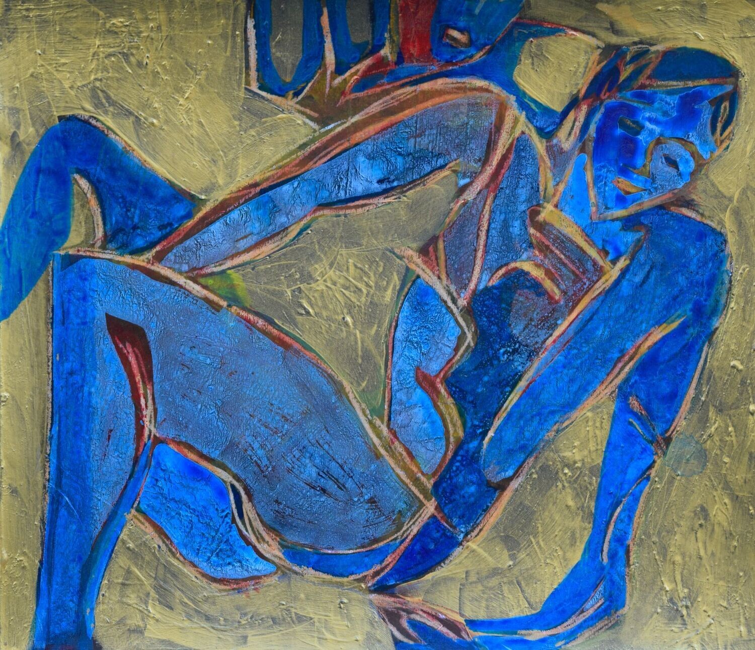 Acrylic on paper and their collage on canvas with wooden frame // Size: ca..30 x 40 x 4 cm