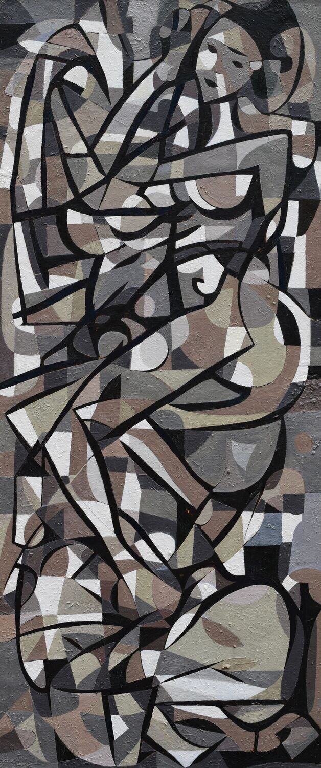 Collage, original / print on handmade paper with acrylic on canvas / original signature of the artist on the back of the work  // Size : ca. 47 x 61 x 4 cm​​