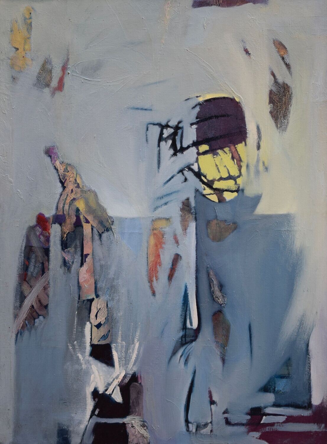 Collage, original / print on handmade paper with acrylic on canvas / original signature of the artist on the back of the work  // Size : ca. 47 x 61 x 4 cm