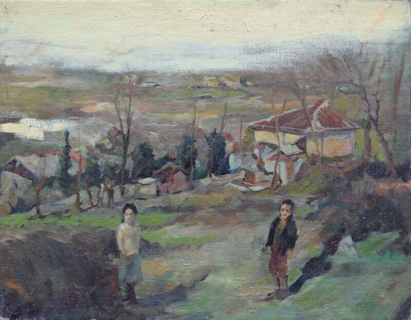 Collage, original / print on handmade paper with acrylic on canvas / original signature of the artist on the back of the work // Size : ca. 47 x 61 x 4 cm Collage, original / print on handmade paper with acrylic on canvas / original signature of the artist on the back of the work // Size : ca. 47 x 61 x 4 cm