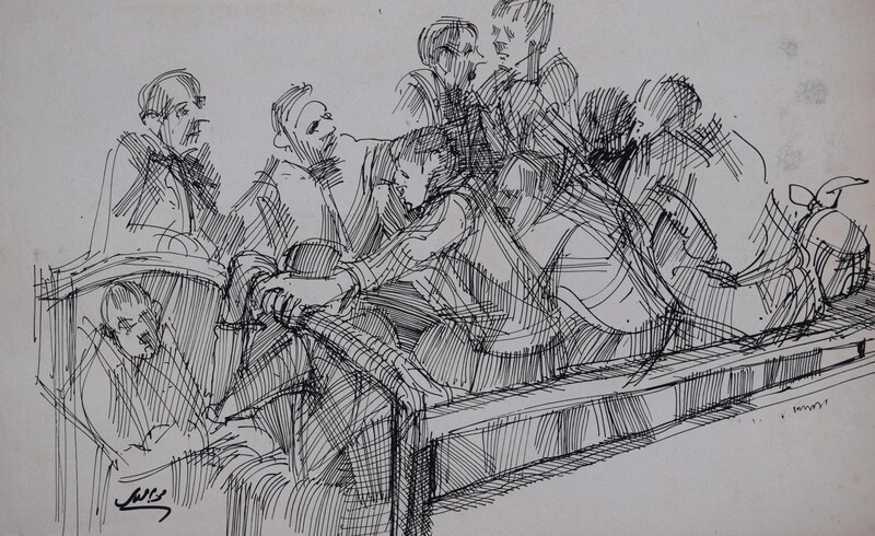 Collage, original / print on handmade paper with acrylic on canvas / original signature of the artist on the back of the work // Size : ca. 47 x 61 x 4 cm Collage, original / print on handmade paper with acrylic on canvas / original signature of the artist on the back of the work // Size : ca. 47 x 61 x 4 cm