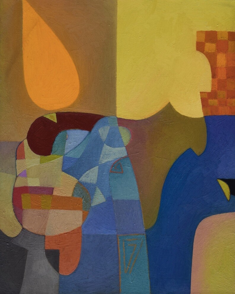 Collage, original / print on handmade paper with acrylic on canvas / original signature of the artist on the back of the work  // Size : ca. 47 x 61 x 4 cm