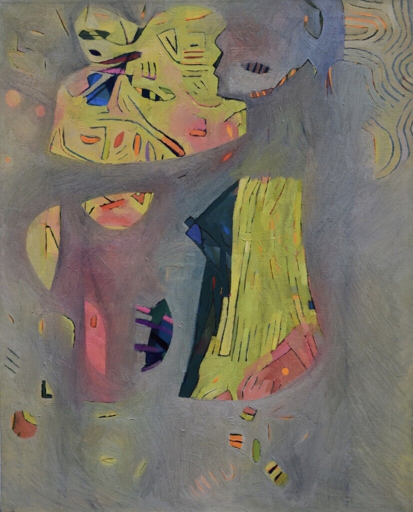 Collage, original / print on handmade paper with acrylic on canvas / original signature of the artist on the back of the work  // Size : ca. 47 x 61 x 4 cm