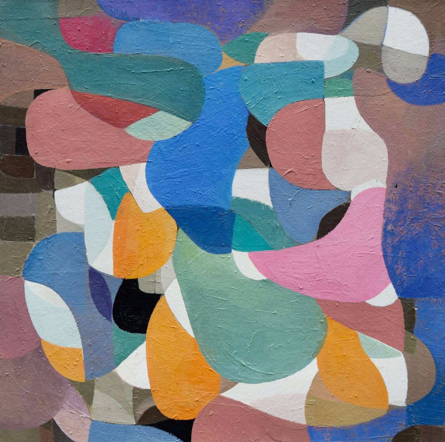 Oil  Paintings  Abstract   / Oil  on canvas with wooden frame // Size: ca.. 60 x 60 x 2 cm