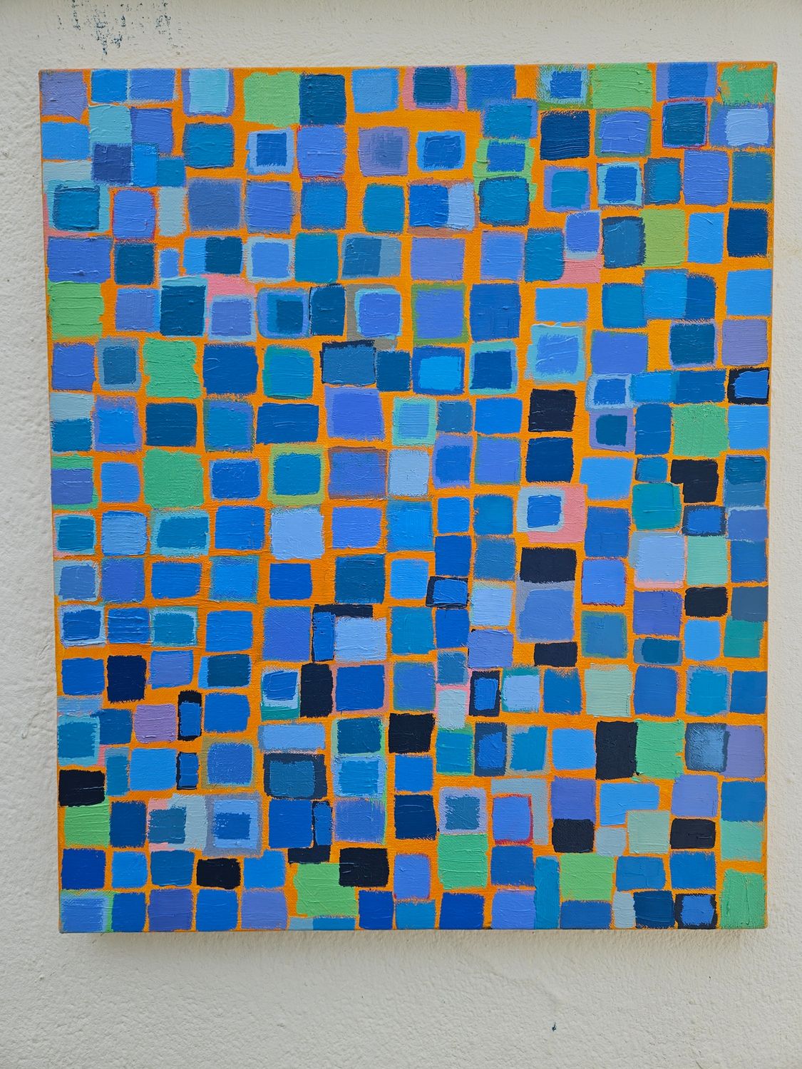Ragent qadratish 4 / Oil// Size: ca.. 50 x 60 x 2 cm