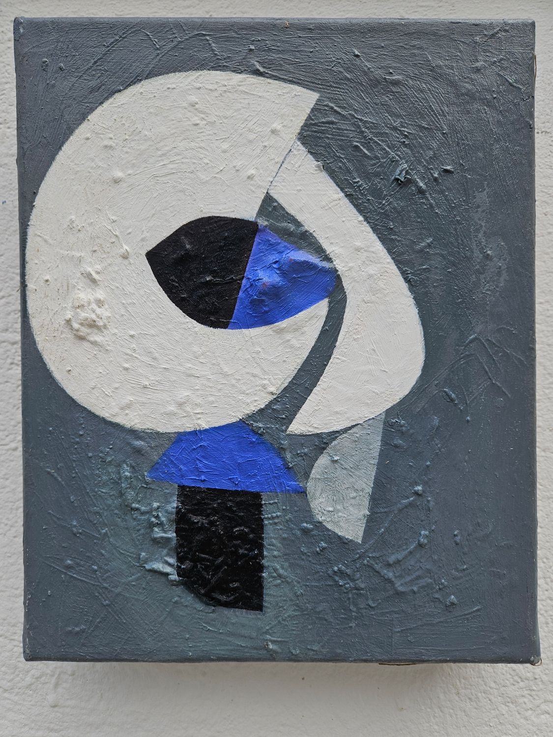Oil  / Abstract  , on canvas with wooden frame // Size: ca..24 x 30 x 3 cm