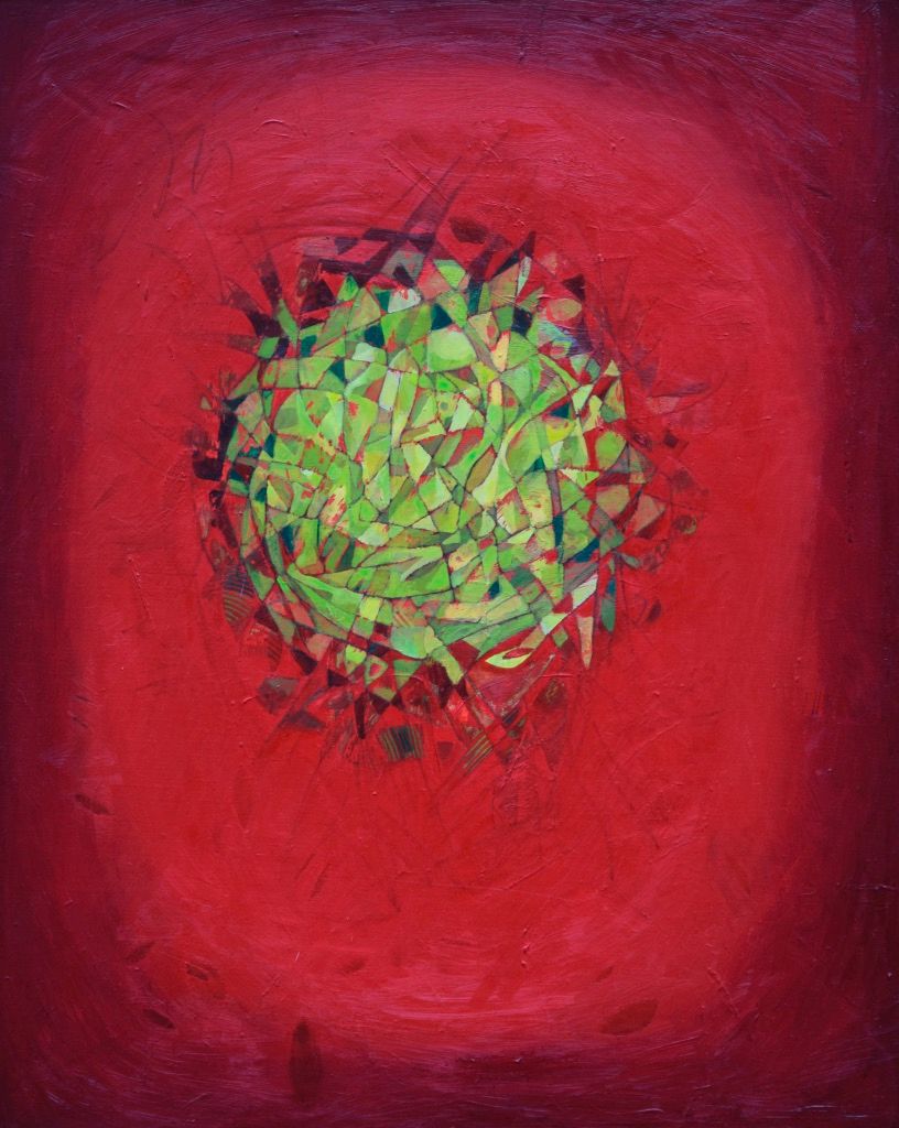 Red world .. Acryilc  on the canvas  //Size : ca. 80 x 100 x 2 cm