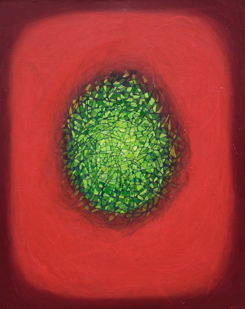 Red world , Acryilc  on the canvas // Size : ca. 80 x 100 x 2 cm