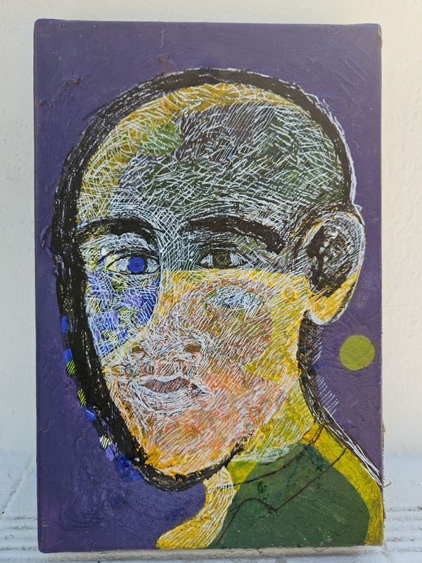 Acryilc  Painting  // Size :  ca.  20 x 31x 5