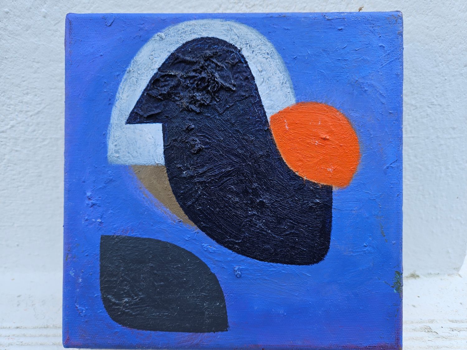 Oil Painting / Light as form Abstract  Painting  // Size: ca. 21 x 21x 4 cm