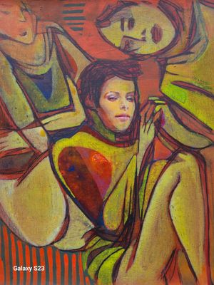 Photo printing on canvas and acrylic painting. Its collage on new canvas with wooden frame // Size: ca..30 x 40 x 4 cm Photo printing on canvas and acrylic painting. Its collage on new canvas with wooden frame // Size: ca..30 x 40 x 4 cm