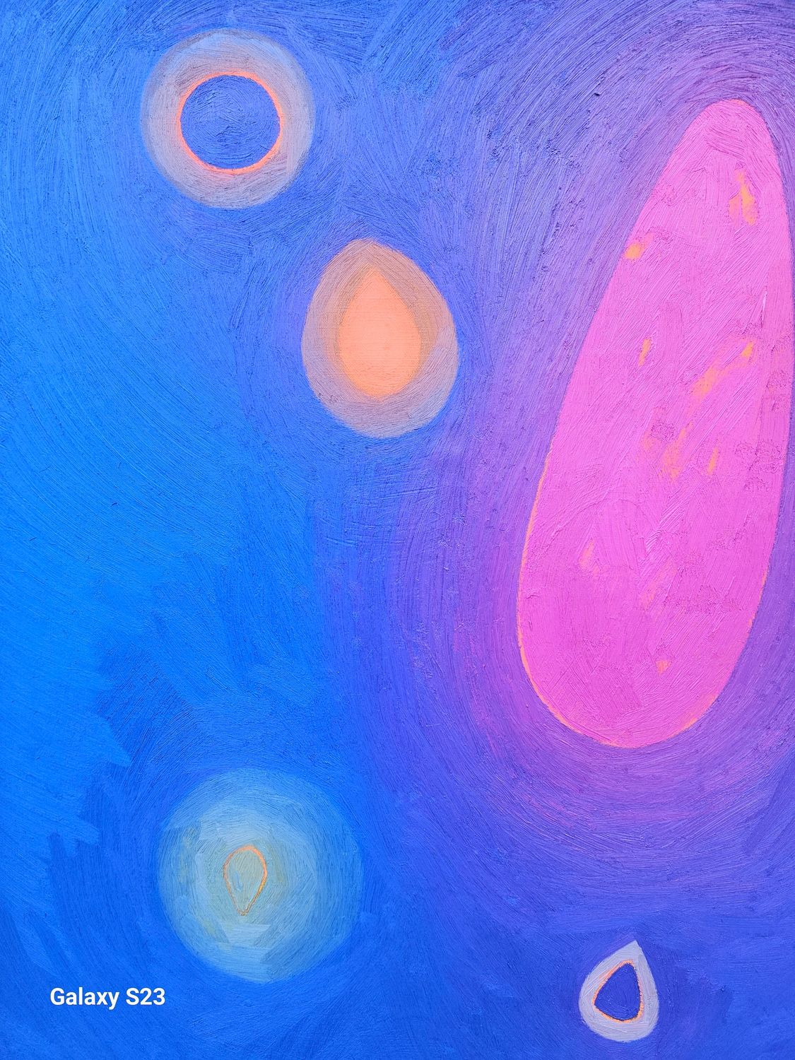 Oil Painting / Light as form Abstract  Painting  // Size: ca.. 80 x100 x 2 cm