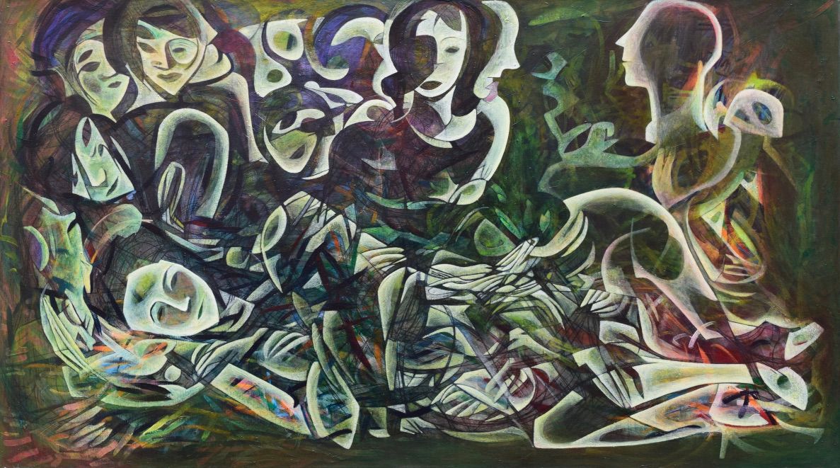 تازه  عروس و تازه داماد// Size : ca. 90 x 160 x 2 cm,