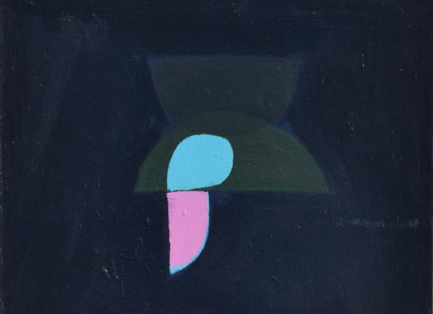 pigment -  Acryilc on Canvas on a wooden frame // Size : : ca. 50 x 138 x 4 cm,