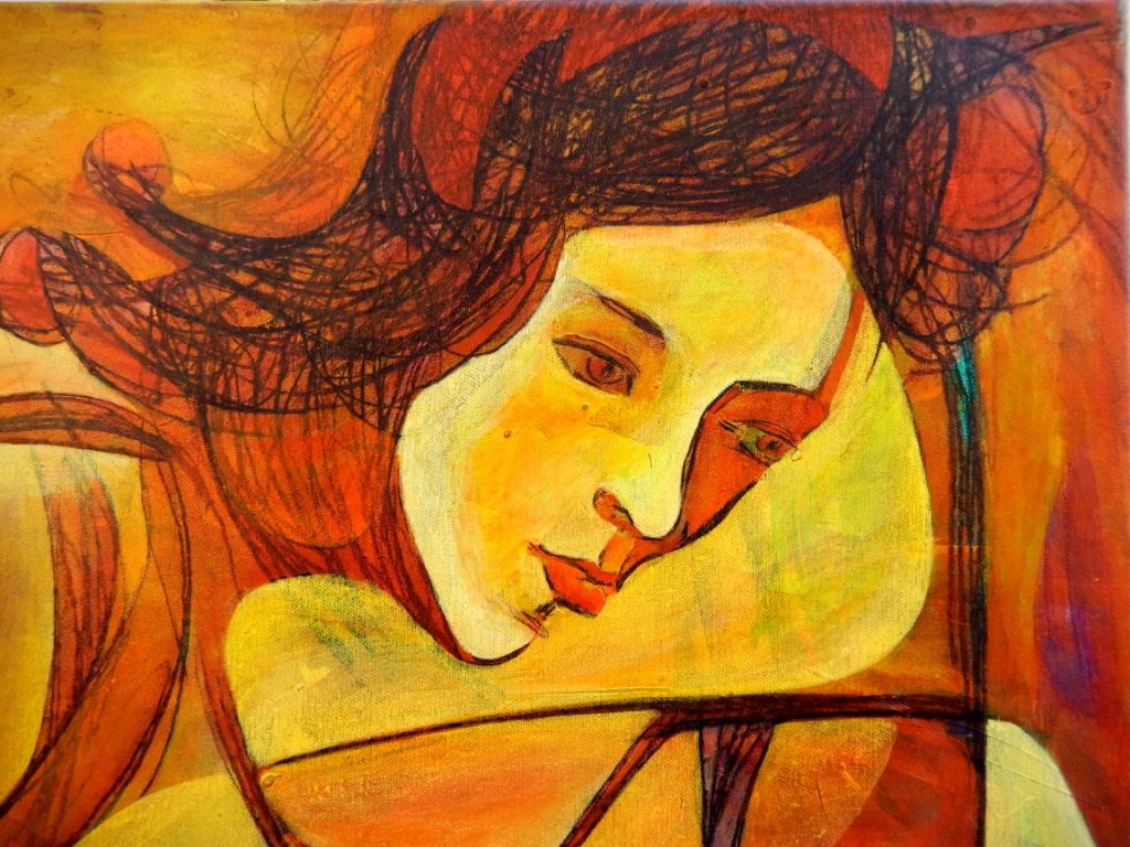 Acryilc  on the canvas. /  Figurative  // Size : ca. 70 x 200 x 2 cm