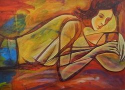 Acryilc on the canvas. / Figurative // Size : ca. 70 x 200 x 2 cm Acryilc on the canvas. / Figurative // Size : ca. 70 x 200 x 2 cm
