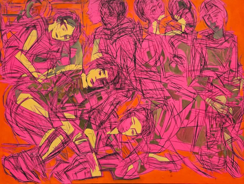 City, Acryilc on the canvas. / Figurative , Light as Form // Size : ca. 150 x 200 x 5 cm, City, Acryilc on the canvas. / Figurative , Light as Form // Size : ca. 150 x 200 x 5 cm,