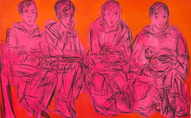 Capibara  mit Ari... Dimension : ca.125 x 200 x 5 cm,​