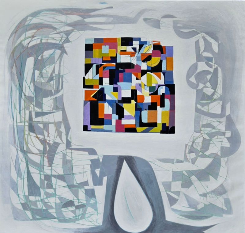 Als werde anderes dargestellt , Oil on Canvas // Size: ca. 180 x 190 x 5 cm, Als werde anderes dargestellt , Oil on Canvas // Size: ca. 180 x 190 x 5 cm,