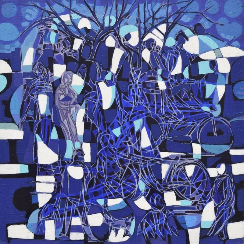 City .Blau 80 x 80 cm City .Blau 80 x 80 cm