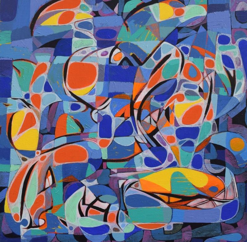 City. 80 x 80 cm City. 80 x 80 cm