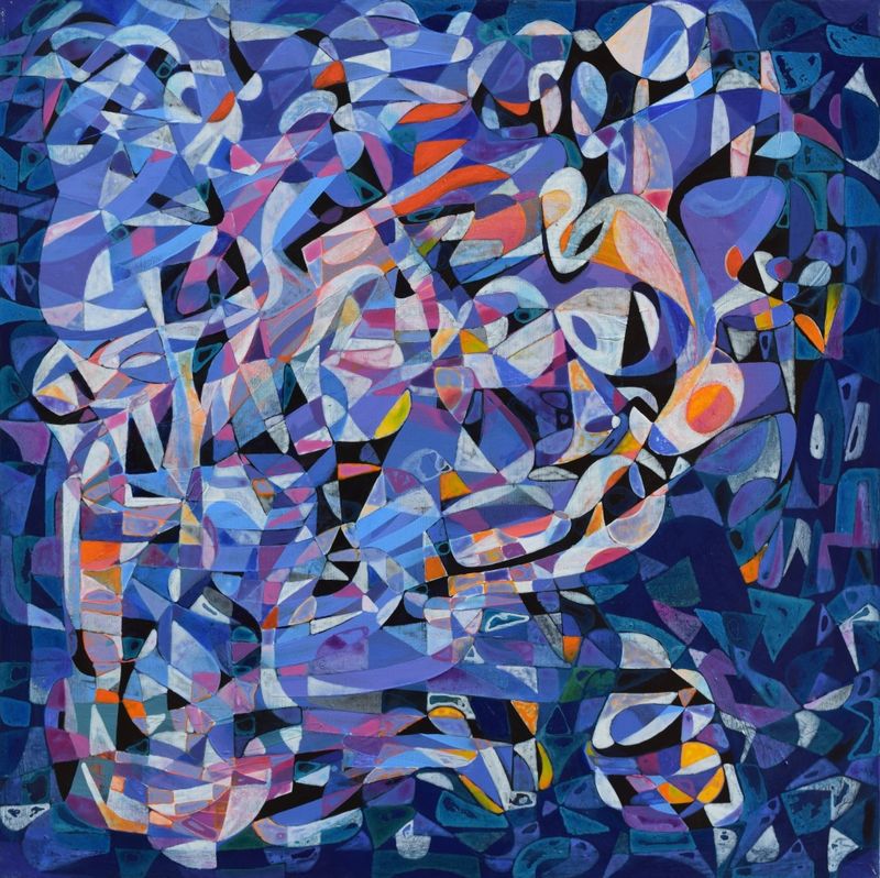 City Blau  80 x 80 x 2 Cm