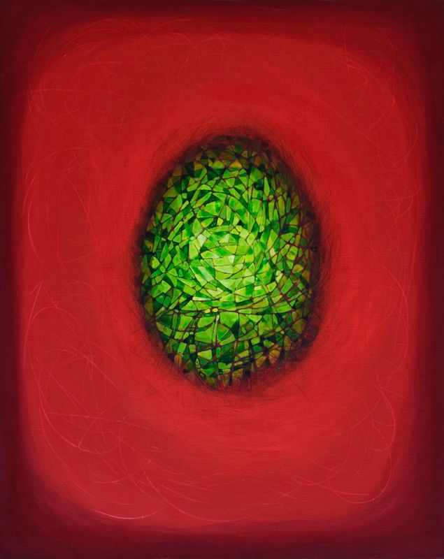 Rote Welt 80 x 100 x 2 cm Rote Welt 80 x 100 x 2 cm