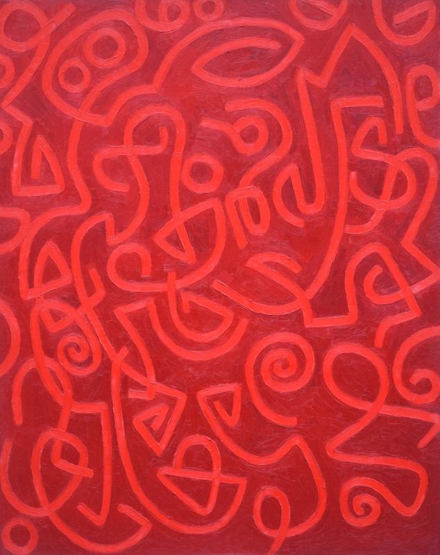 RoteWelt /Size :80 x100 x 2 cm RoteWelt /Size :80 x100 x 2 cm